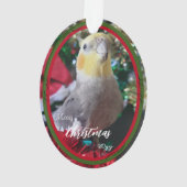 Huisdier Acryl Kerst Ornament Bird Aanpasbaar (achterkant)