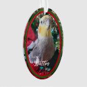 Huisdier Acryl Kerst Ornament Bird Aanpasbaar (voorkant)