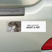 Huisdier Adoptie Bumpersticker II (Op auto)