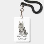 Huisdier Adoptie Counselor Badge (Voorzijde met lanyard)