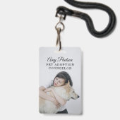 Huisdier Adoptie Counselor Badge (Voorzijde met lanyard)