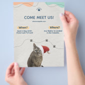 Huisdier Adoptie, Dierenasiel Donaties Flyer (Hand)