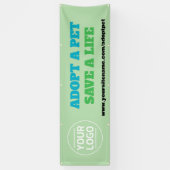 Huisdier Adoptie Foto Aangepaste Banner (Verticaal)