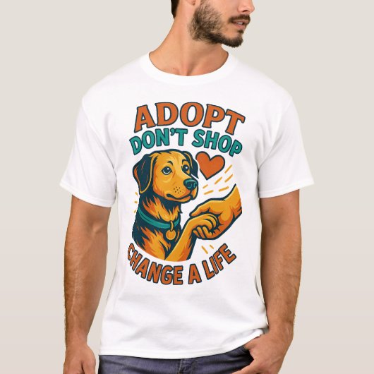 Huisdier Adoptie Liefde T-shirt (Voorkant)
