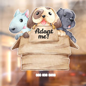 Huisdier adoptie  raamsticker (Vel 2)