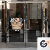 Huisdier adoptie raamsticker (Kantoordeur)