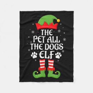 Huisdier Alle Honden Elf Familie Bijpassende Elf S Fleece Deken