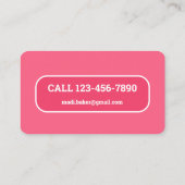 Huisdier Bakkerij Hond Treats Visitekaartje (Achterkant)