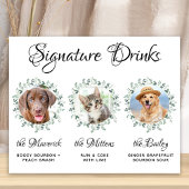 Huisdier Bruiloft Hond Bar Signature Dranken 3 Fot Poster