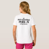 Huisdier Centrische Persoon T-shirt (Achterkant volledig)