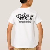 Huisdier Centrische Persoon T-shirt (Achterkant)