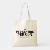 Huisdier Centrische Persoon Tote Bag (Achterkant)