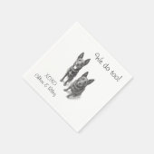 huisdier cocktail servet (Hoek)