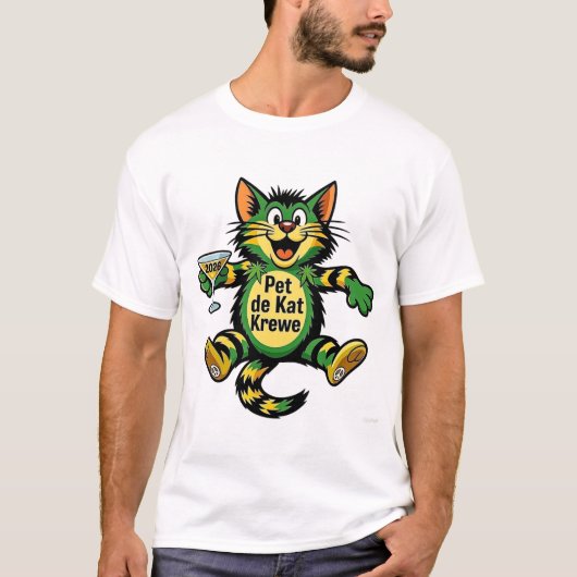huisdier de kat one love 2026 t-shirt (Voorkant)