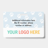 Huisdier Dierenverzorging Dierenarts Aangepaste Fo Badge (Achterkant)