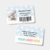 Huisdier Dierenverzorging Dierenarts Aangepaste Fo Badge (Voor- en achterkant)