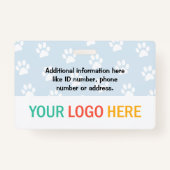 Huisdier Dierenverzorging Dierenarts Aangepaste Fo Badge (Achterkant)