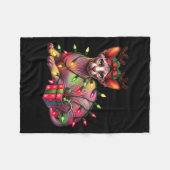 Huisdier Dierenvrienden Schattigee Sphynx Cat Rein Fleece Deken (Voorkant (Horizontaal))