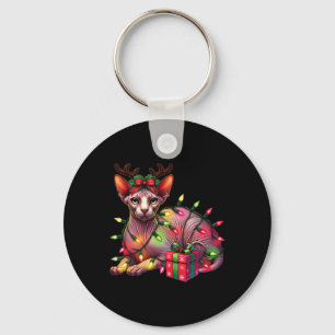 Huisdier Dierenvrienden Schattigee Sphynx Cat Rein Sleutelhanger