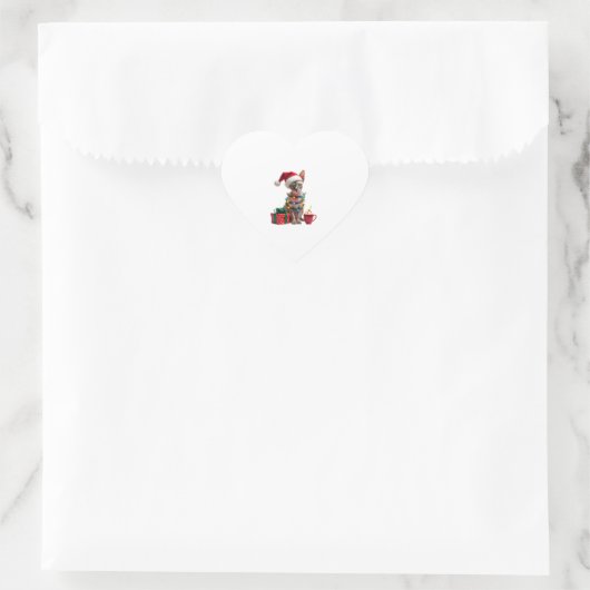 Huisdier Dierenvrienden Schattigee Sphynx kat rend Hart Sticker (Tas)