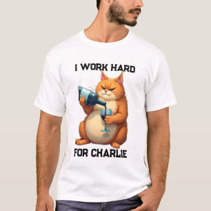 Huisdier Eenvoudige Moderne Grappige Kattennaam en T-shirt