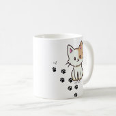 Huisdier Eenvoudige Moderne Koele Typografie Naam  Koffiemok (Voorkant rechts)