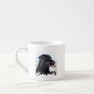 Huisdier Eenvoudige Moderne Typografie Naam en Fot Espresso Kop