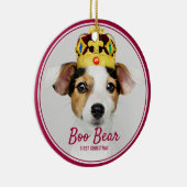 Huisdier Eerste Kerstdag Keramisch Ornament (Rechts)