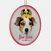 Huisdier Eerste Kerstdag Keramisch Ornament (Rechts)