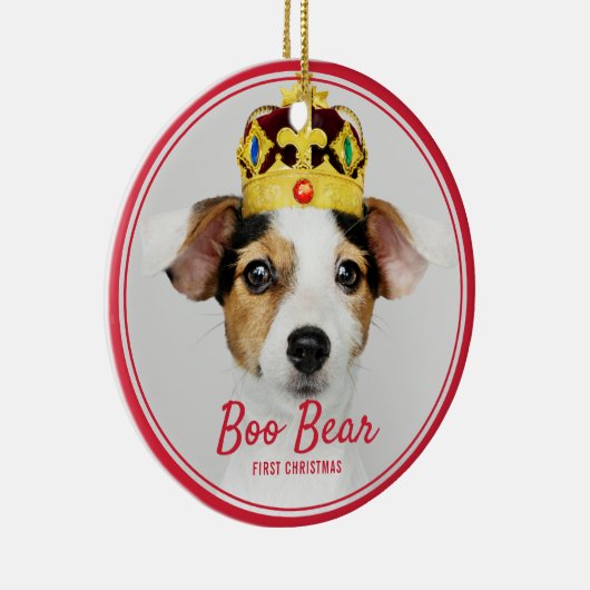 Huisdier Eerste Kerstdag Keramisch Ornament (Rechts)