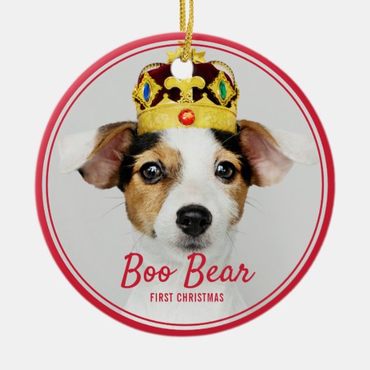 Huisdier Eerste Kerstdag Keramisch Ornament (Voorkant)