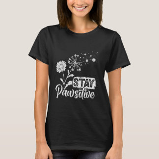 Huisdier eigenaar BLIJF PASSIEF Grappige Paardenbl T-shirt
