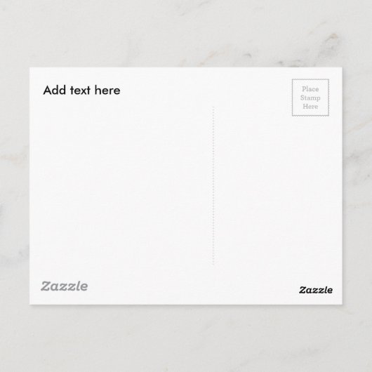 Huisdier & Eigenaar Prints in het Zand Briefkaart (Achterkant)