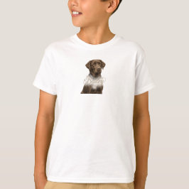 Huisdier Elegante Typografie Naam en Foto T-Shirt