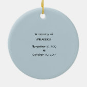 Huisdier en Hond Monument Keramisch Ornament (Achterkant)