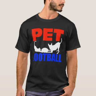 Huisdier Football Een Hond En Kat T-shirt