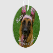 Huisdier Foto Acryl Memorial Ornament (voorkant)