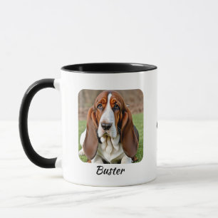 Huisdier Foto  Basset Hound  Bruin  Gepersonalisee Mok