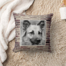 Huisdier Foto Brickwork Accent Pillow