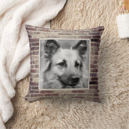 Huisdier Foto Brickwork Accent Pillow Kussen
