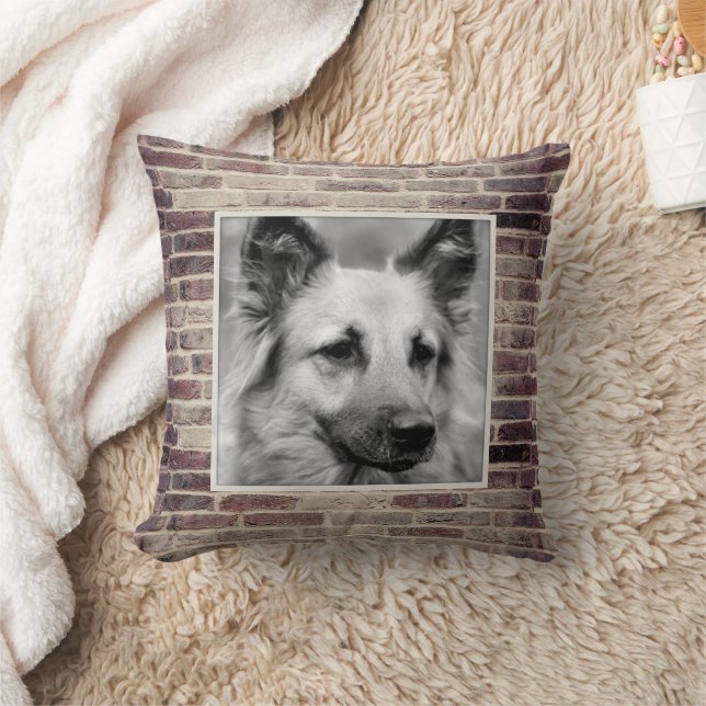 Huisdier Foto Brickwork Accent Pillow Kussen (Deken)