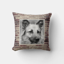 Huisdier Foto Brickwork Accent Pillow Kussen
