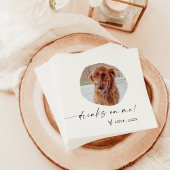 Huisdier foto bruiloft servetten | Moderne huwelij