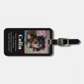 Huisdier Foto Contact Info Benchlabel Bagagelabel (Voorkant horizontaal)