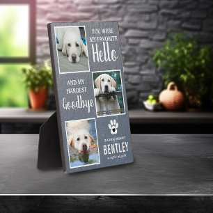 Huisdier Foto Herdenking Hond Aandenken Verlies Fotoplaat