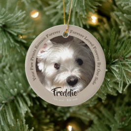 Huisdier Foto Herdenking Hond Altijd Geliefd Keramisch Ornament