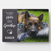 Huisdier Foto Herdenking - Hond Foto Aandenken - H Fotoplaat (voorkant)