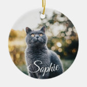 Huisdier Foto Kerst Ornament (Voorkant)