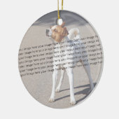 Huisdier foto ✨ Liefdevol Op Maat Keramisch Ornament (Links)