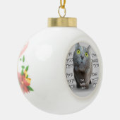 Huisdier foto ✨ Liefdevol Persoonlijk Keramische Bal Ornament (Links)